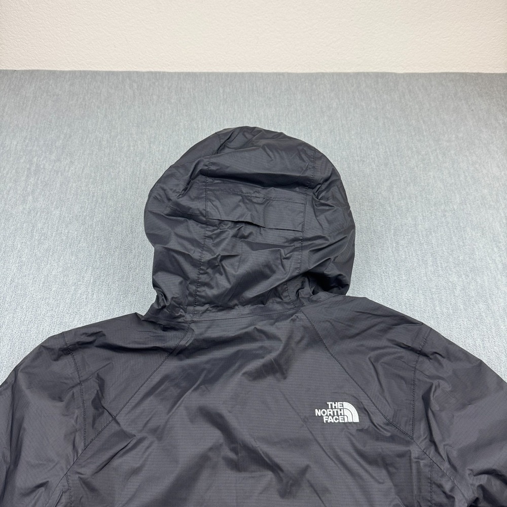 The North Face Jacket Women Large Black Dryvent Rain Lightweight Full Zip Coat - Picture 10 of 12